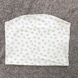 Green Daisy Tube Top
